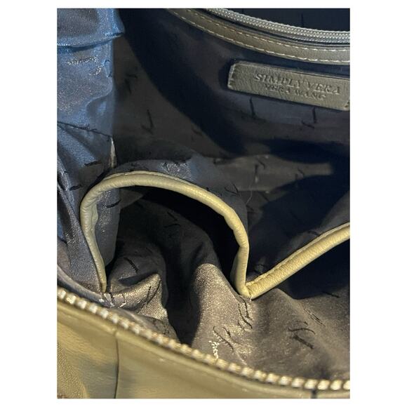 ~SIMPLY VERA VERA WANG~LOGO~PU~TAUPE~ZIP CLOSURE~SHOULDER HOBO BAG PURSE - Picture 11 of 12
